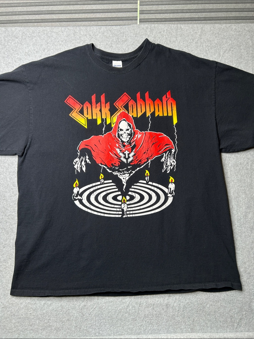 Gildan Black Tee with Zakk Sabbath Graphic Logo - Picture 1 of 6